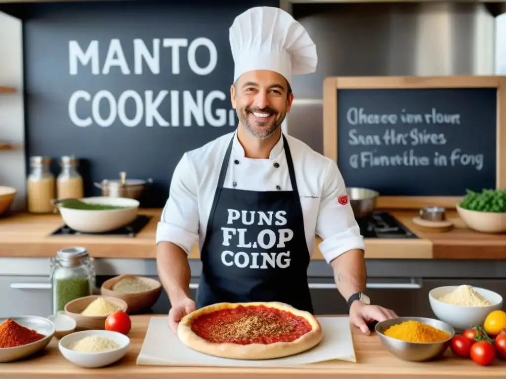 Alegre clase de cocina para niños con recetas sin gluten en un ambiente educativo y colorido