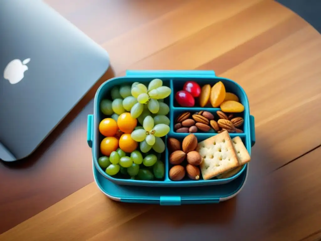 Un almuerzo glutenfree en un entorno laboral equilibrado y saludable