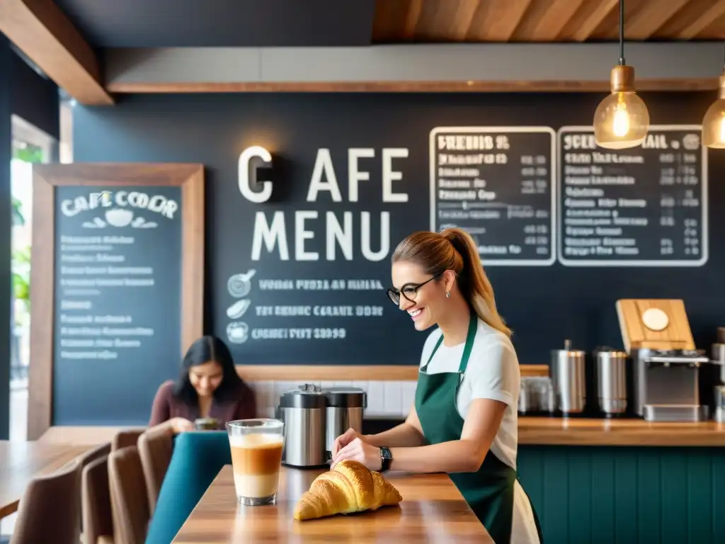 Ambiente acogedor en cafetería moderna sin gluten: revolución del café