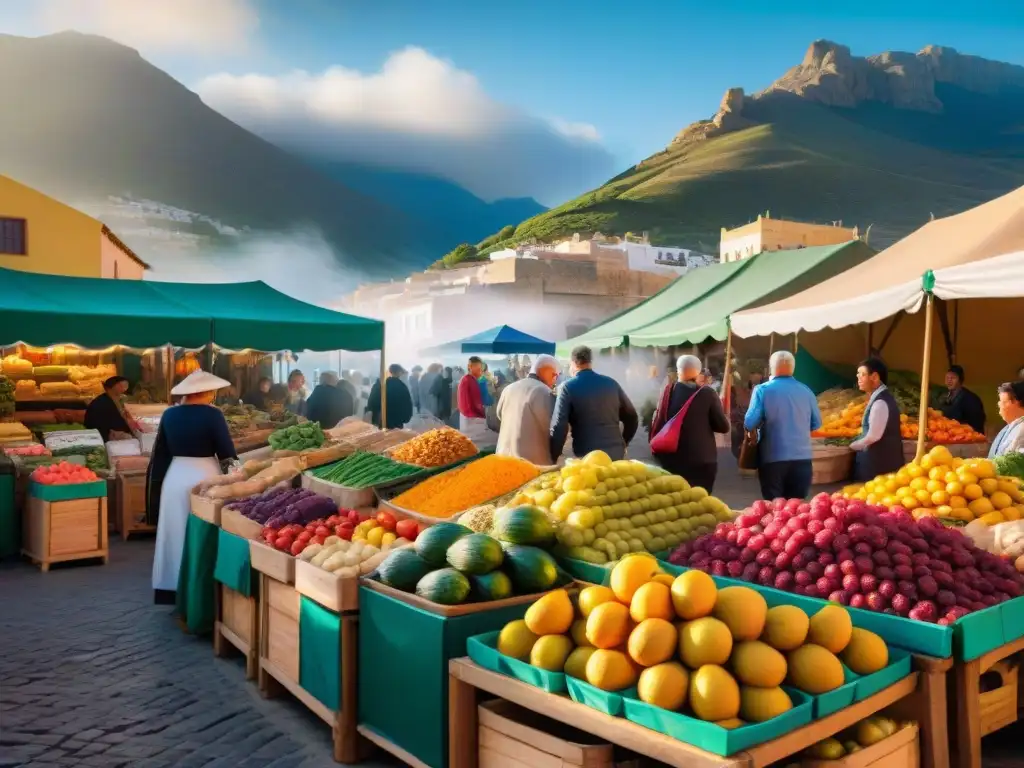 En el animado mercado de Almería, los colores y aromas de las recetas sin gluten encantan a locales y turistas