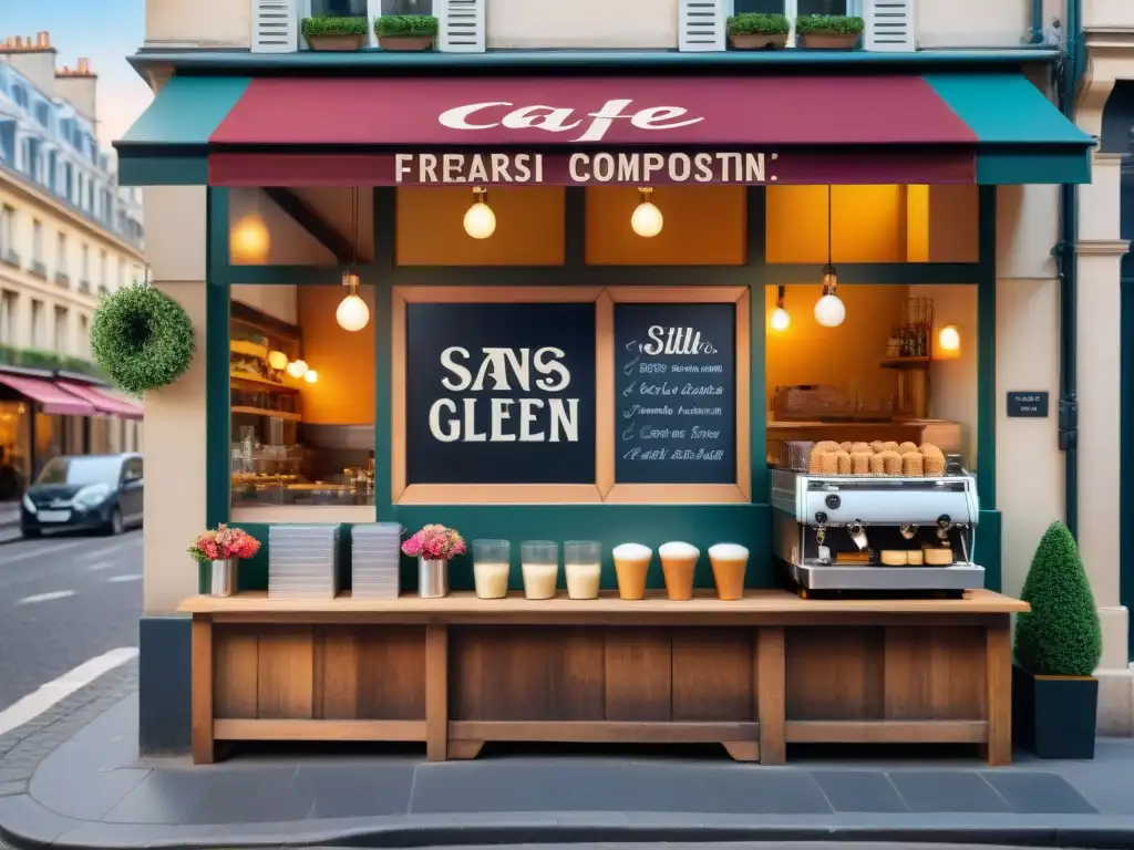 Disfruta de la atmósfera Parisina sin gluten en un acogedor café al aire libre