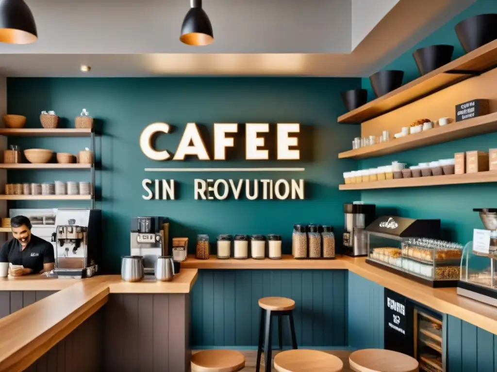 Un café concurrido donde se disfrutan delicias sin gluten