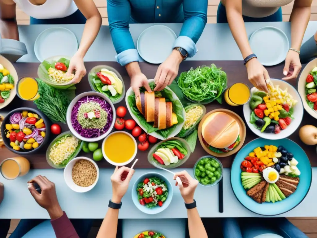 Una celebración de la diversidad y la comida saludable sin gluten en un ambiente acogedor y luminoso