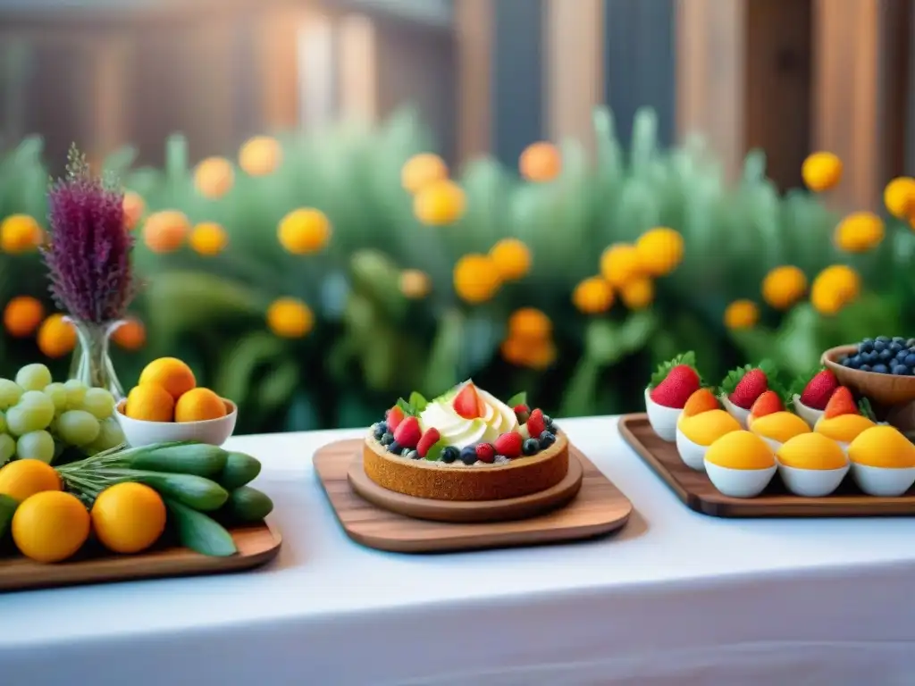 Una celebración sin gluten llena de color y sabor, con mesa decorada y platos deliciosos