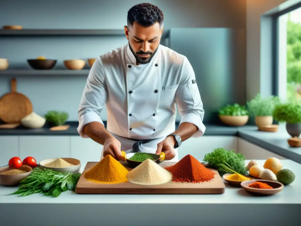 Un chef reinventa un plato clásico sin gluten en una cocina moderna