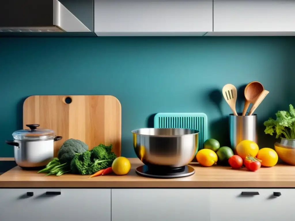 Cocina moderna con accesorios sin gluten