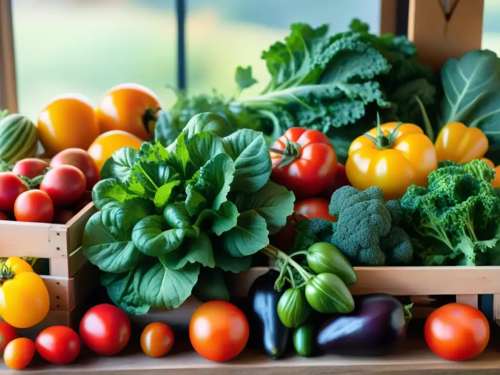 Una colorida muestra de ingredientes orgánicos sin gluten gourmet en un mercado de agricultores