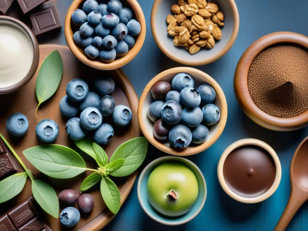 Deliciosa selección de alimentos sin gluten para concentración en una mesa rústica vibrante y colorida