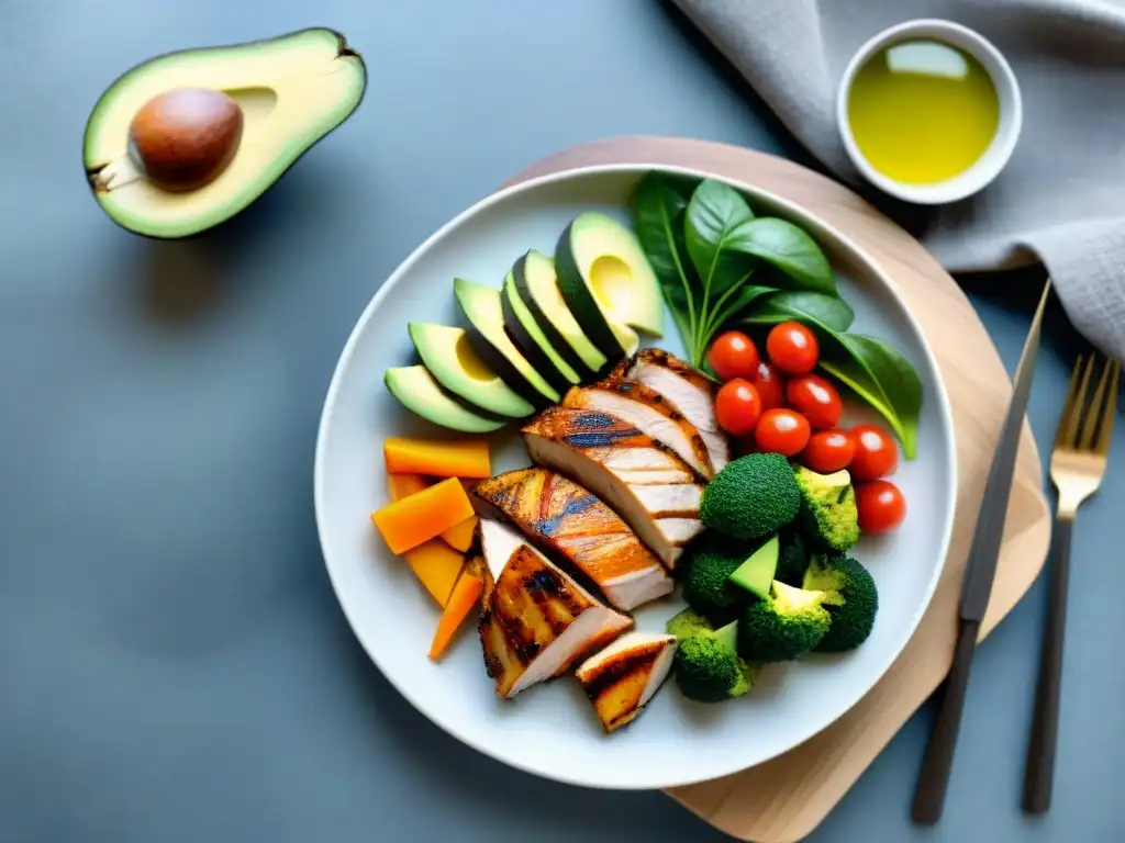 Una deliciosa dieta sin gluten para cuidar tu salud mental con un plato lleno de color y frescura