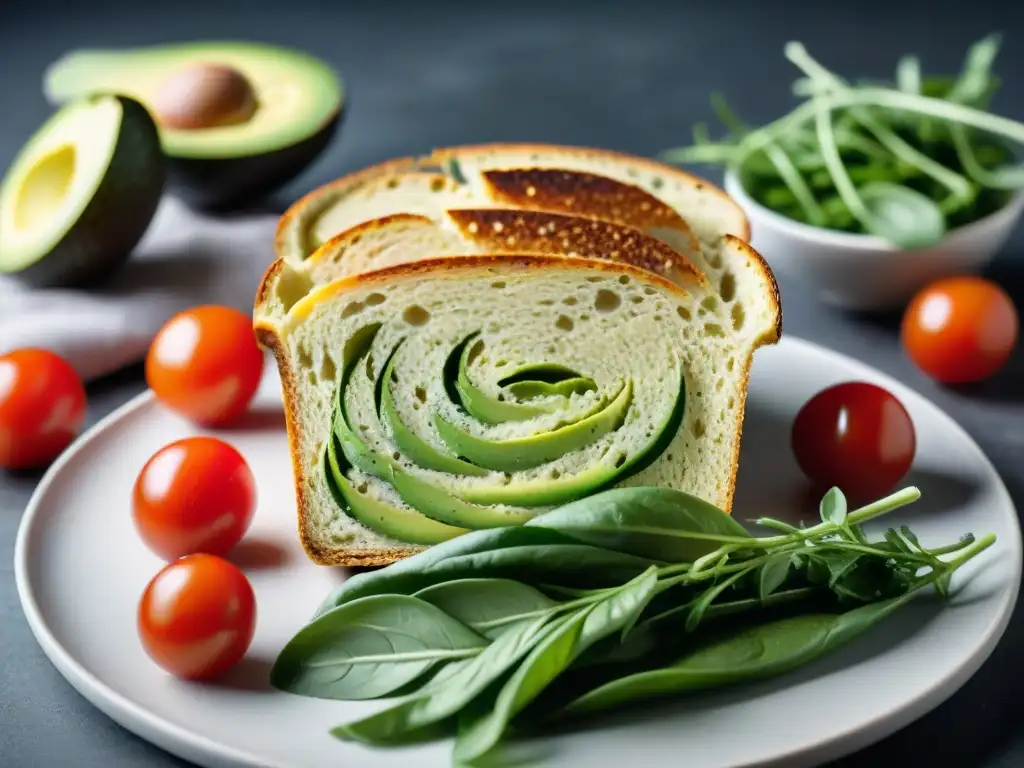 Deliciosa receta sin gluten: pan de trigo sarraceno con aguacate, tomate y rúcula fresca