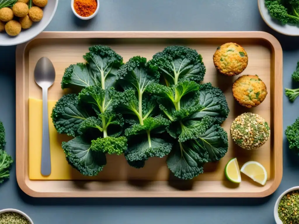 Una deliciosa variedad de snacks rápidos sin gluten creativos, presentados de forma vibrante en una tabla de madera rústica