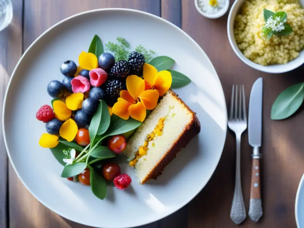 Deliciosas recetas sin gluten innovadoras: quinoa, almendra y curry en mesa rústica