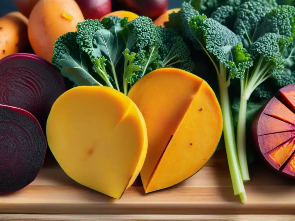 Deliciosas verduras en rodajas listas para hacer chips sin gluten