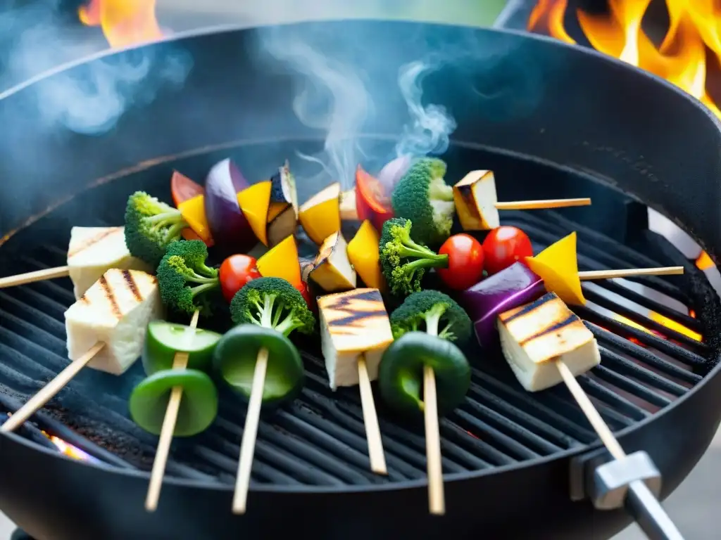 Deliciosas verduras y tofu a la parrilla con técnicas avanzadas para asados sin gluten