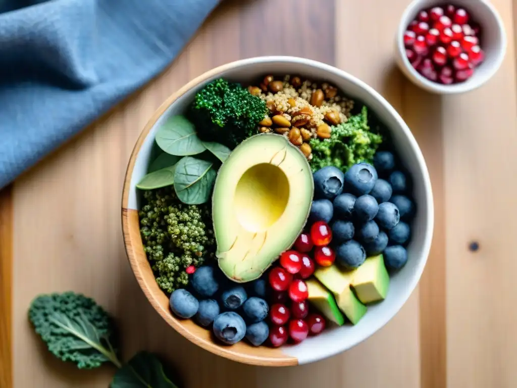 Un delicioso Buddha bowl colorido con superalimentos