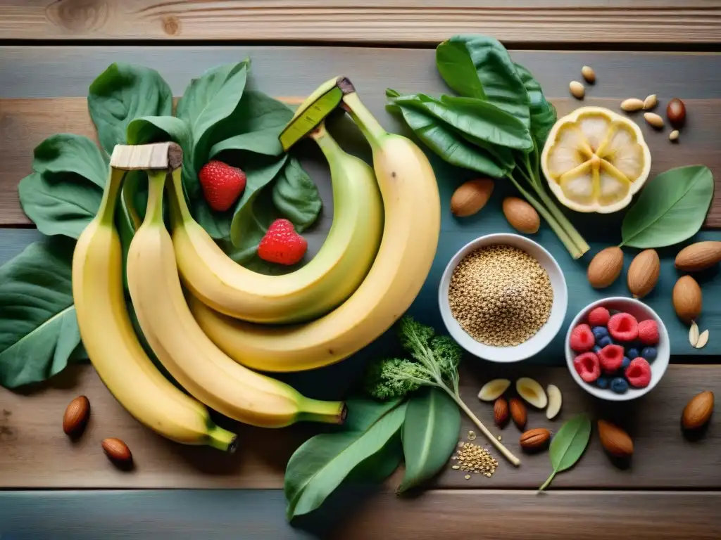 Deliciosos prebióticos sin gluten para una salud vibrante en una mesa rústica