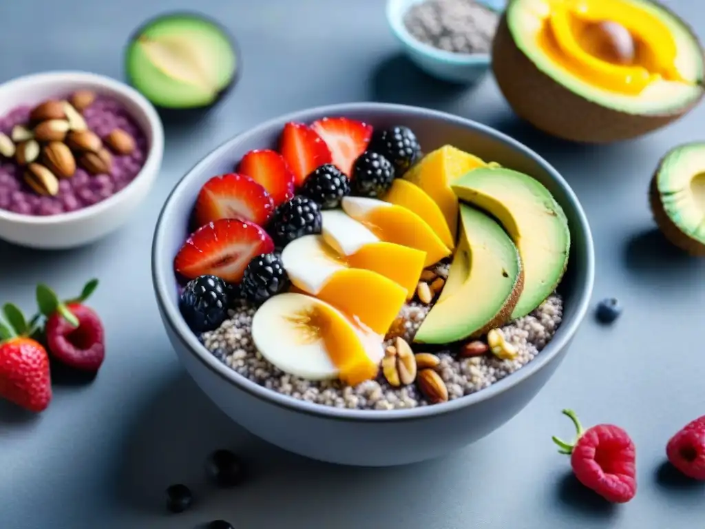 Un desayuno vegano sin gluten fácilmente deleitable en una cocina acogedora