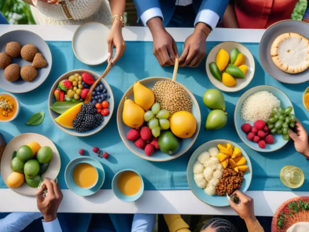 Unión y diversidad en una mesa con comida sin gluten para celíacos