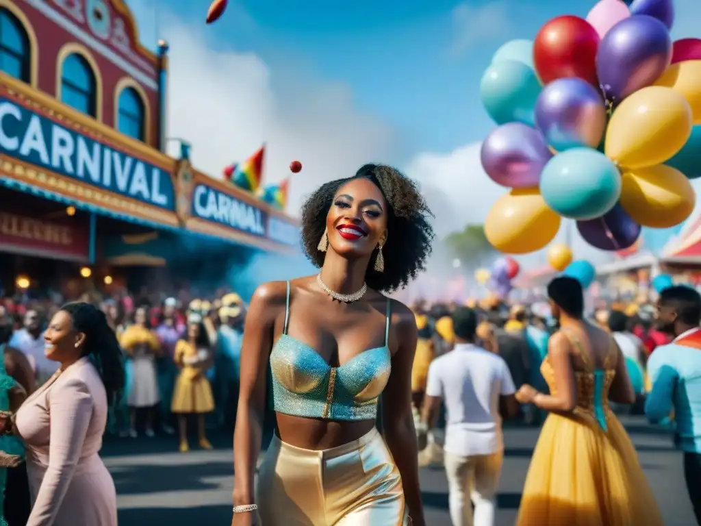 Diversión y color en un vibrante desfile de carnaval