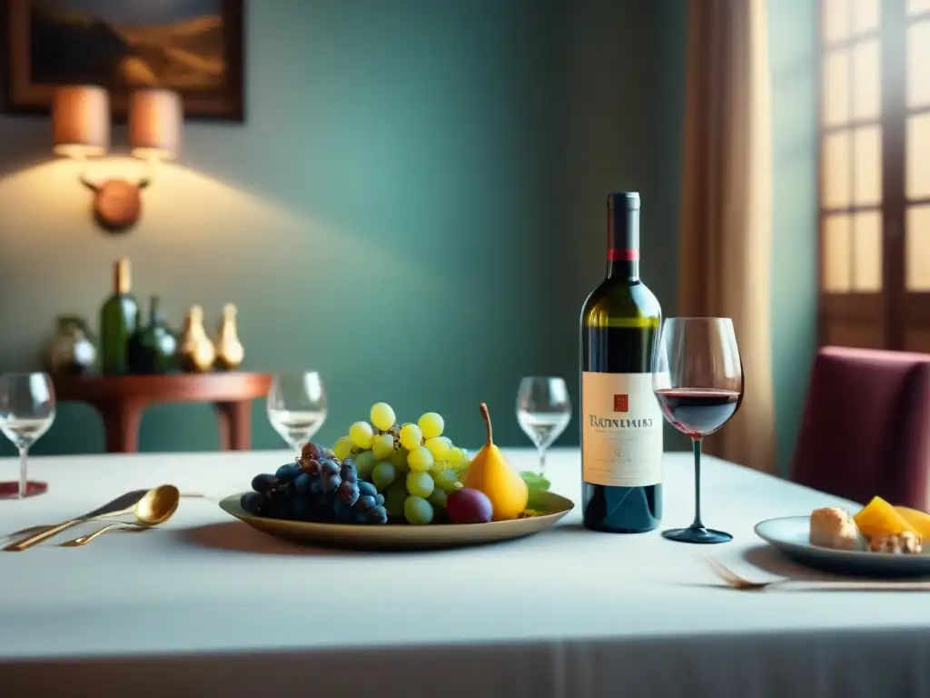 Un elegante maridaje de vinos sin gluten en una mesa exquisitamente decorada