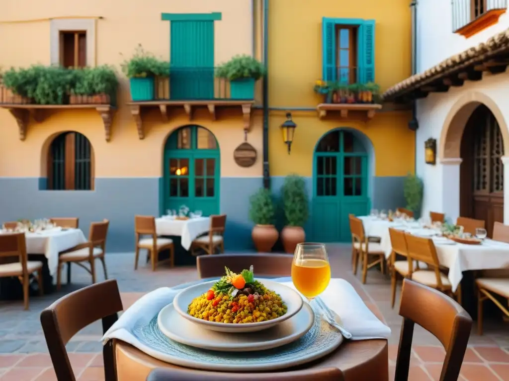 Deléitate en un encantador café al aire libre en Sevilla con platos sin gluten