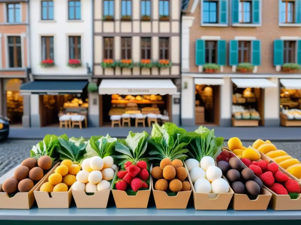 Encantador mercado al aire libre en Bélgica con recetas sin gluten cocina belga