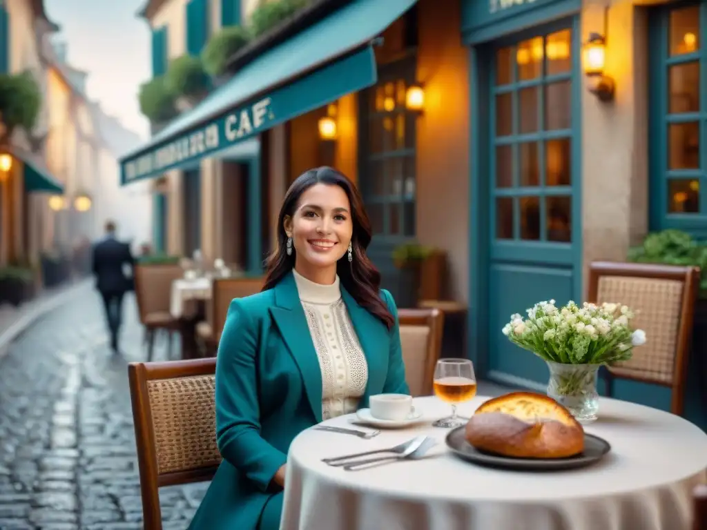 Un rincón de ensueño: Pareja feliz disfruta una comida sin gluten en terraza soleada