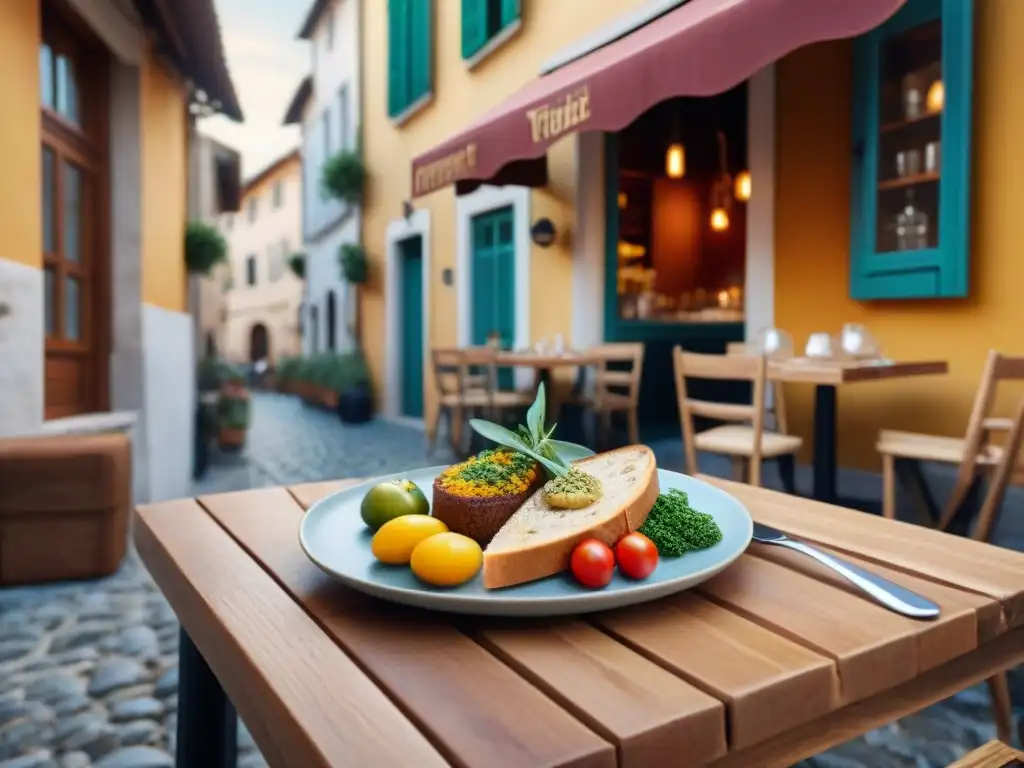 Escena tranquila en café al aire libre de ciudad europea, consejos para viajar sin gluten