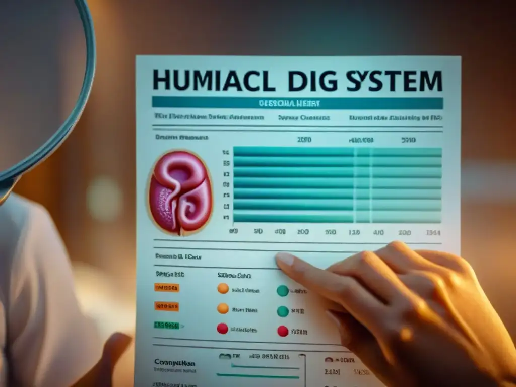 Exploración detallada de los síntomas ocultos enfermedad celíaca en un gráfico médico