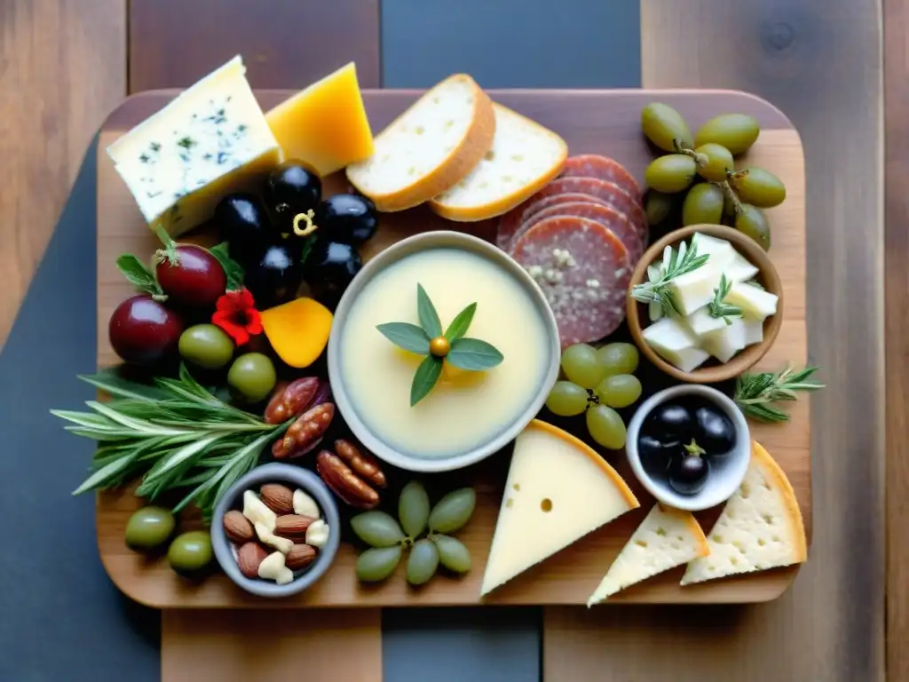 Exquisita cocina sin gluten sabrosa en tabla de embutidos artesanales y quesos, frutas frescas y crackers