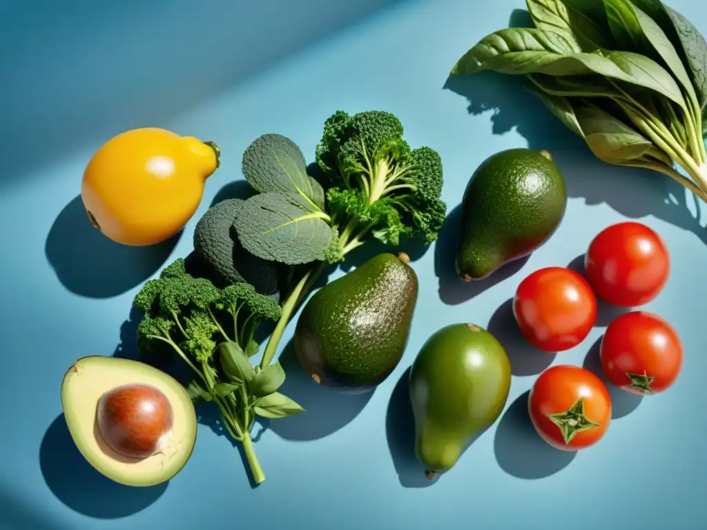 Una exquisita composición de ingredientes sin gluten para cocinar, resaltando su frescura y colorido en una cocina moderna