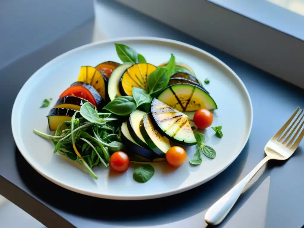 Una exquisita creación sin gluten en Europa, innovadora y colorida, con ingredientes frescos y una presentación elegante