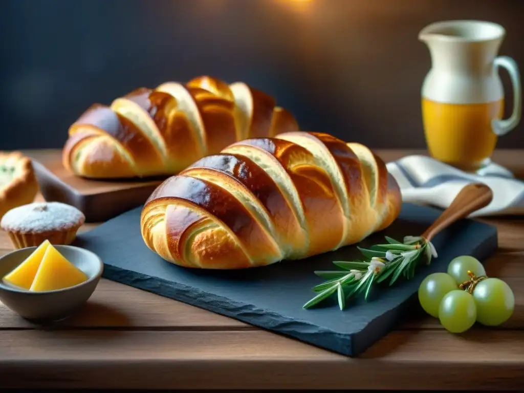 Una exquisita variedad de pan y pastelería sin gluten de las mejores marcas importadas, en una mesa rústica