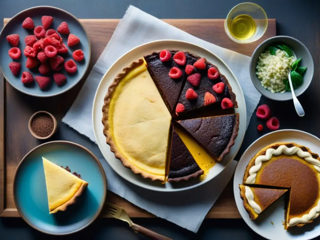 Una exquisita variedad de platillos sin gluten presentados con elegancia en una mesa rústica