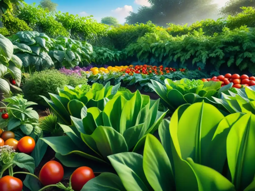 Un jardín exuberante sin gluten, lleno de vida y color