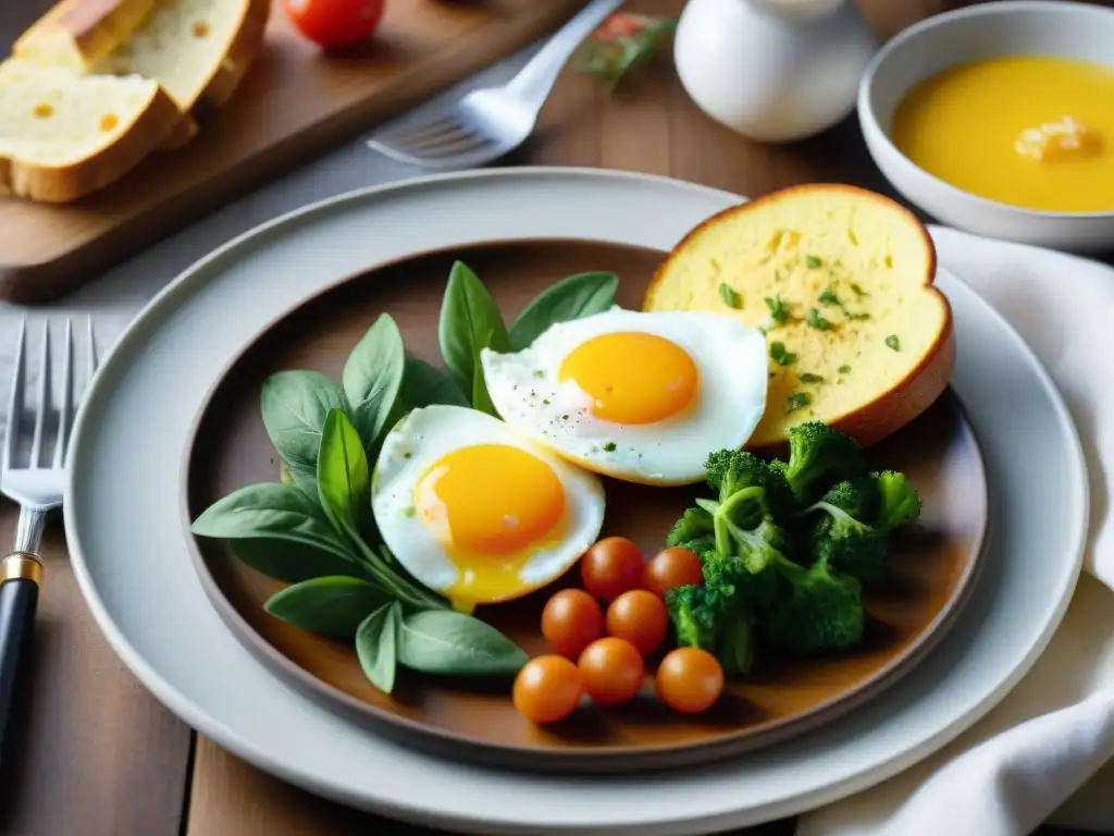 Un festín gourmet sin gluten con exquisitas recetas de huevos, en un ambiente elegante y delicado