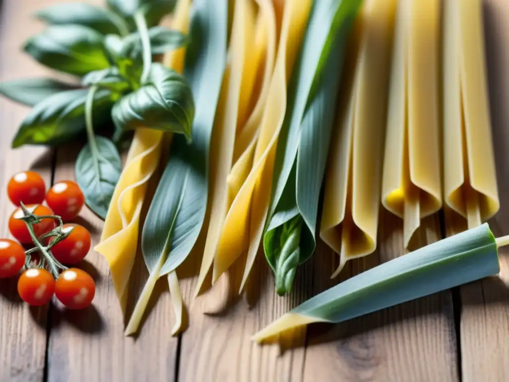 Un festín de pastas sin gluten: espirales, penne y espaguetis con tomates cherry, albahaca y queso parmesano