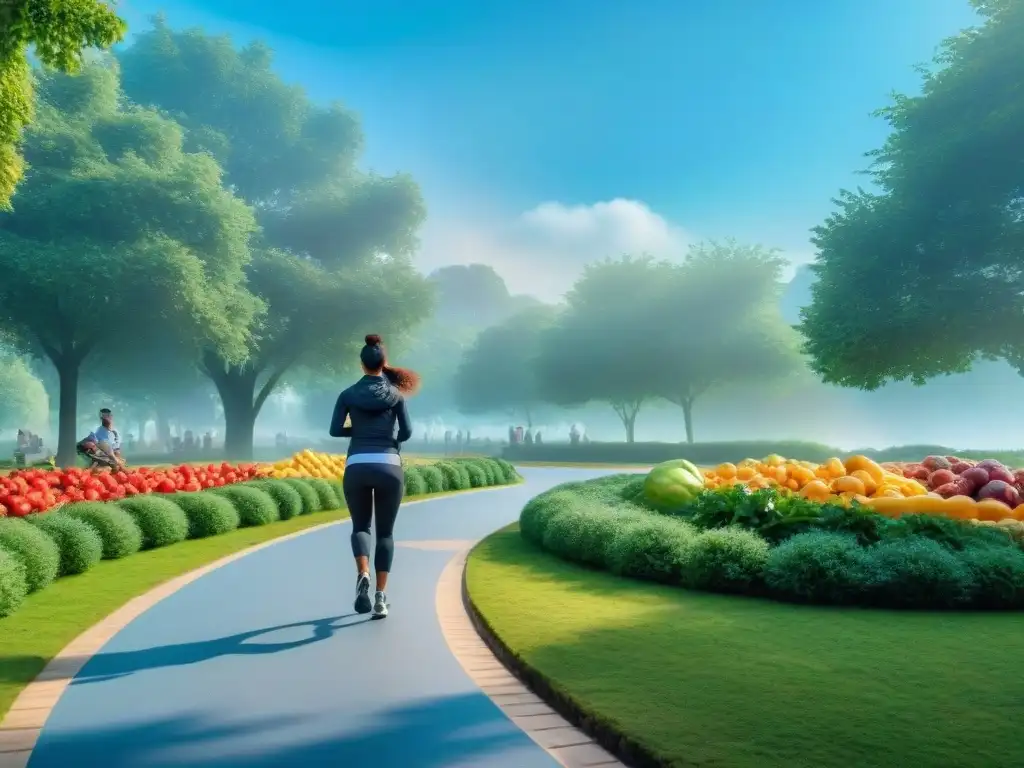 Un grupo diverso disfruta de actividades al aire libre con productos sin gluten para adelgazar