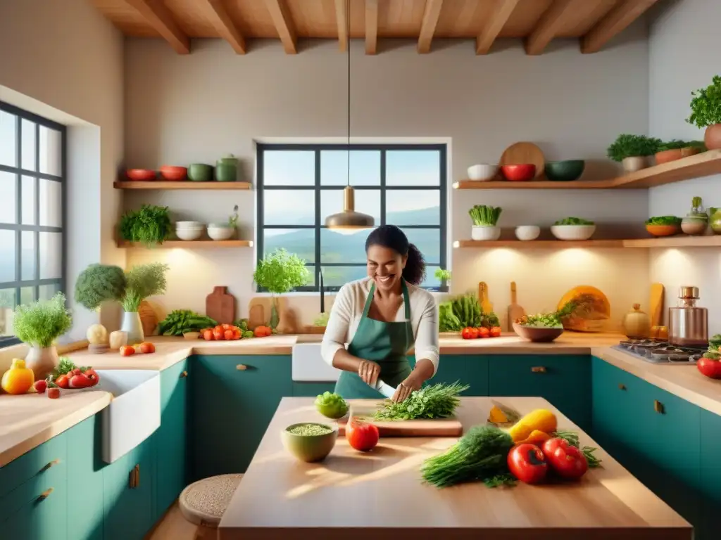 Un grupo diverso cocina sin gluten feliz vida en una cocina luminosa y espaciosa llena de alegría y togetherness