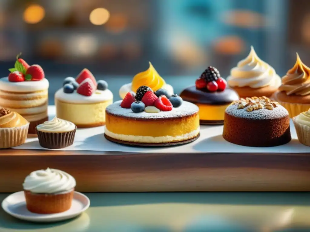 Un grupo diverso de personas disfrutando de bizcochos sin gluten de marcas recomendadas en una pastelería acogedora