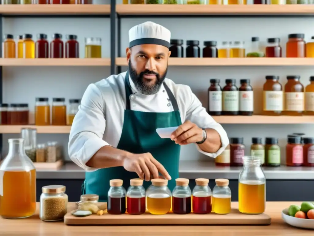 Un grupo diverso de personas investiga y disfruta del kombucha sin gluten