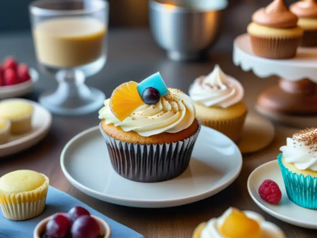 Un grupo diverso disfruta de postres sin gluten en un ambiente cálido y acogedor