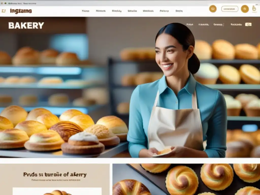 Un grupo diverso disfruta de una tienda online de panadería sin gluten