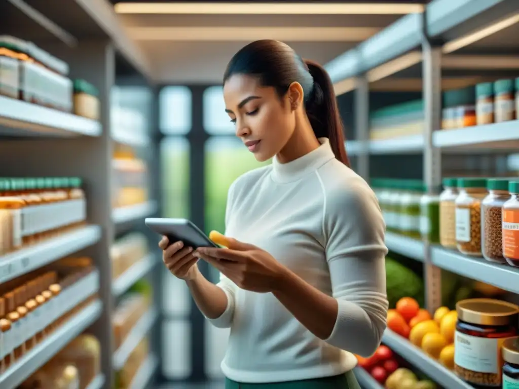 Grupo variado en cocina moderna con suplementos para dieta FODMAP baja gluten