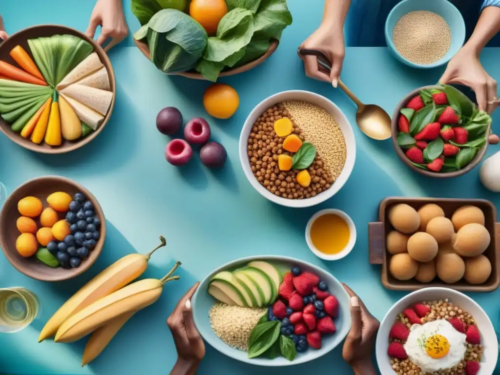 Imagen de grupo diverso disfrutando de comida sin gluten, reflejando beneficios dieta sin gluten relaciones