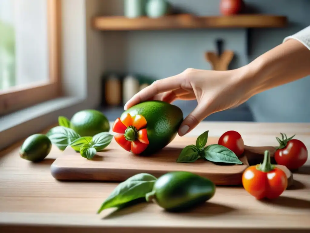 Manos seleccionando ingredientes orgánicos sin gluten para recetas masa sin gluten saludables