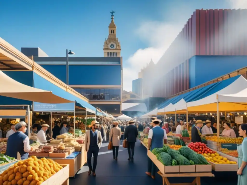 Un mercado al aire libre en Australia, lleno de productos sin gluten únicos