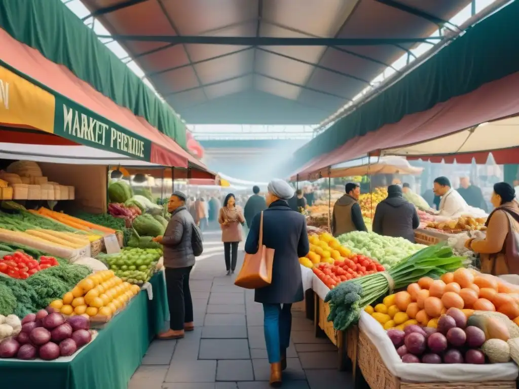 Un mercado local sin gluten auténtico rebosante de vida y coloridas propuestas culinarias