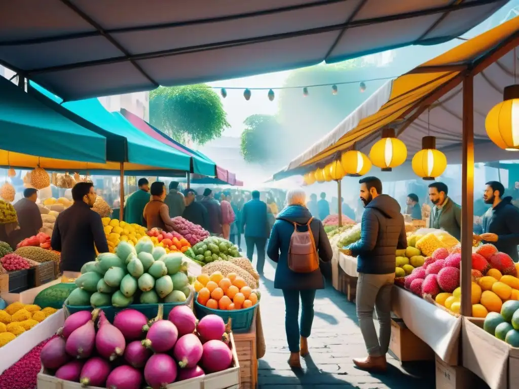 Descubre un mercado vibrante con ingredientes exóticos sin gluten