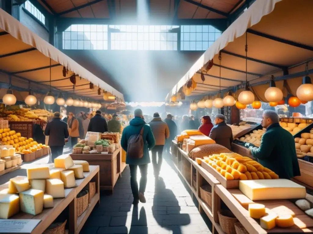 Un mercado vibrante lleno de productos gourmet sin gluten